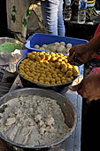 Tents serving all kinds of local cuisine in Malioboro street Yogyakarta.